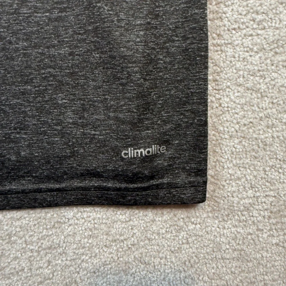 Adidas Ultimate Tee Mens XL Charcoal Grey Climalite Short Sleeve Shirt